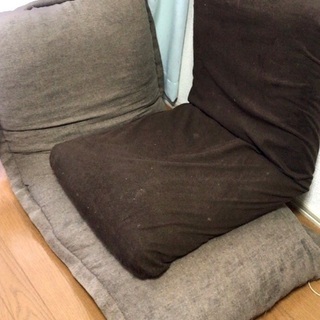 座椅子 無料 2個セットor1個 茶色 ブラウン リクライニング...