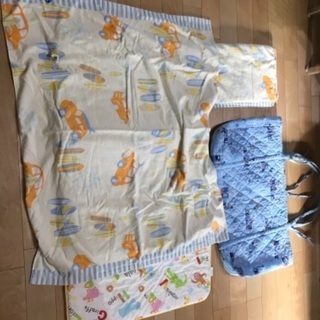 165、手提げ布団袋、敷マット、ハーフケット2枚セットの画像