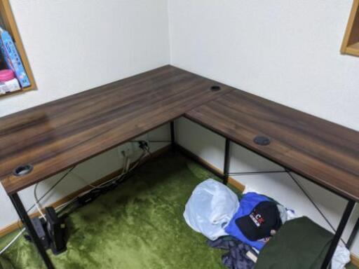 L字型パソコン作業机美品※キャンセル待ち