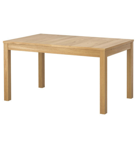 IKEA ダイニングテーブル 伸長式 ビュースタ BJURSTA 4〜8人用 【公式