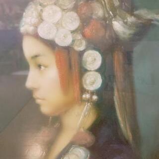 ☆女性横顔☆油絵☆ウィンターセール（注文 女性の横顔 - 本/CD
