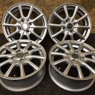 BS ECO FORME エコフォルム 社外ホイール 14インチ 4本 5.5J4HPCD100+45 パッソ フィット等 (VHK147) クレジットカード QR決済可能