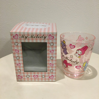 【未使用】ガラスコップ　マイメロディ💖