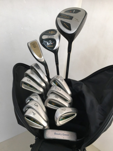 【豪華セット！】◆DUNLOP ダンロップ◆MAXFLI HI-BRID ゴルフクラブ 14本セット＋美品キャディバッグ＋付属品多数付