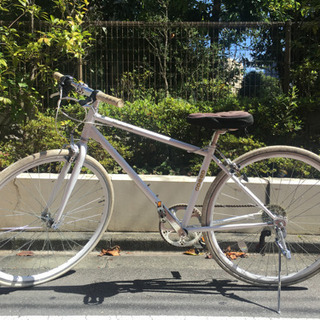 クロスバイク 白 ②