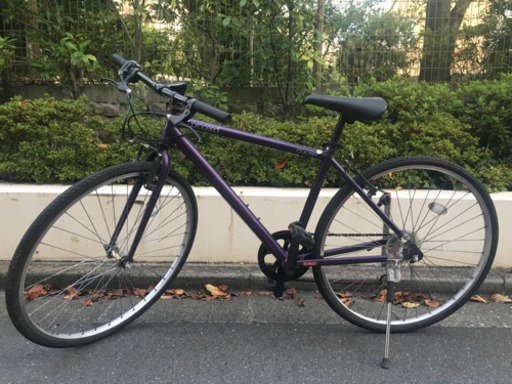 クロスバイク 紫