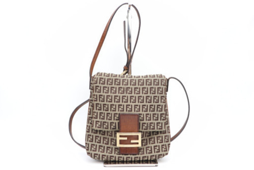 《FENDI/ズッキーノカムセポシェット ショルダーバッグ》ABランク ベージュ