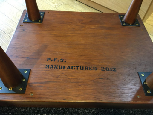 定価6万円 PACIFIC FURNITURE SERVICE オットマン スタンダードCソファ パシフィックファニチャーサービス カバ無垢材