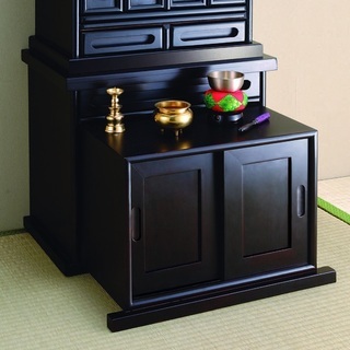 仏壇下台 木製 （黒檀調 紫檀調）新品・未使用品の画像