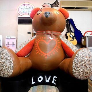 展示品 COACH×Keith Haring 巨大テディベア レ...
