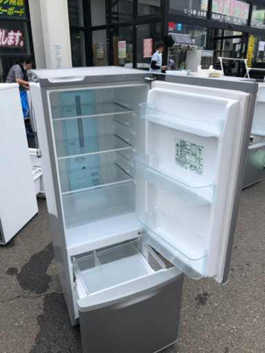 【苫小牧バナナ】2011年製 Panasonic/パナソニック 168L 冷蔵庫 右開き NR-B173W シルバー系 １人暮らし向け 清掃済み