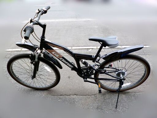 【自社配送は札幌市内限定】マウンテンバイク 18段変速付き 26インチ ブラック 中古【USED】