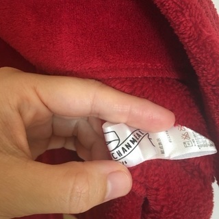 CHANMEALポンチョ 赤 80〜95サイズの画像