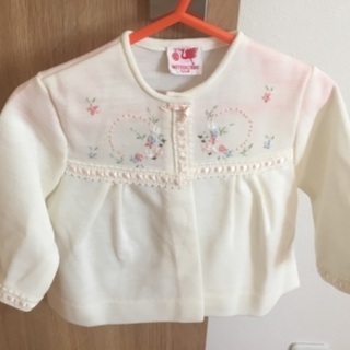 三越ベビーカーディガン１歳児サイズの画像