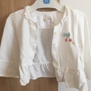 ビケットクラブ カーディガン80サイズの画像