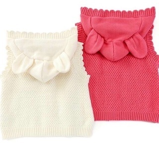 キムラタン クーラクール うさ耳カーディガン 90サイズの画像