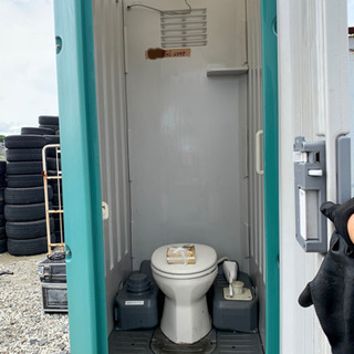 仮設トイレ中古【洋式便器ほぼ新品】美品　管理番号5301の画像