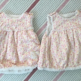 ２着 クーラクール リバーシブルボアチュニック 60〜80サイズの画像