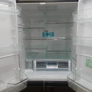 9-109  冷蔵庫  日立  R-C5700  565L  2013年製  ブラウンの画像