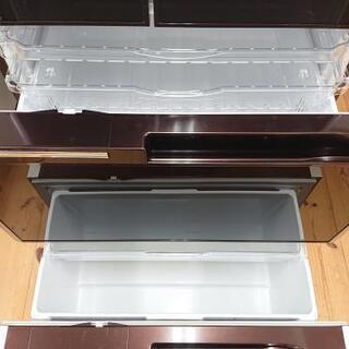 9-109  冷蔵庫  日立  R-C5700  565L  2013年製  ブラウンの画像