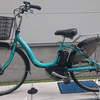 ?バッテリーほぼ新品！?ヤマハ　パスナチュラ　8.7Ah　26インチ　ターコイズブルー　 電動自転車　電動アシスト自転車　9/14