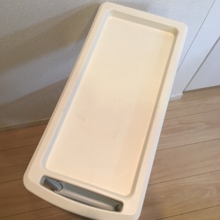 【9/17まで】キッチンワゴン　隙間　プラスチック　白　ホワイト　キャスターの画像