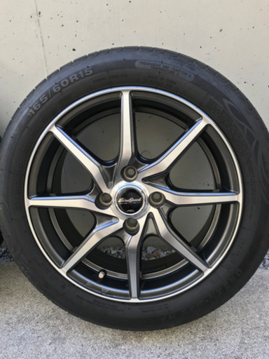 Euro speedホイル、タイヤ165/60R15 ４本セット