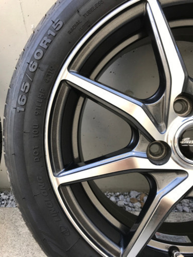 Euro speedホイル、タイヤ165/60R15 ４本セット