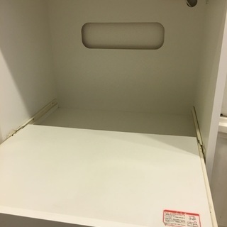 【9/17まで】キッチンボード　レンジ台　収納　白　ホワイトの画像