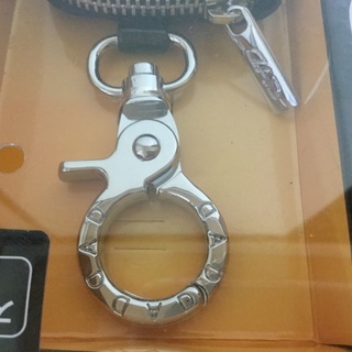 値下げ【メーカー販売終了品】DAD スマートキーケース タイプ モノグラムレザーエナメル エナメルブラック×シルバー 新品未使用の画像