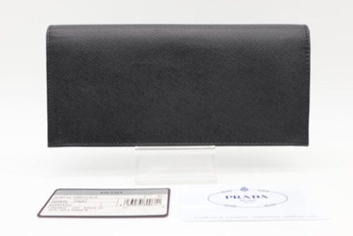《PRADA/サフィアーノ 二つ折り長財布》 ABランク 送料無料 ダブル保証