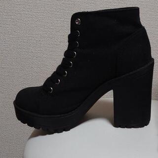 （美品）H&Mレディースショートブーツ23センチの画像