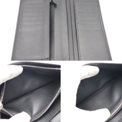 《Berluti エベーヌ レザー 二つ折り長財布 ブラック系》ABランク 美品