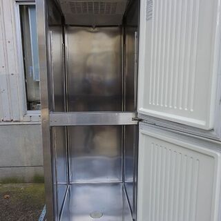 フクシマ 業務用冷蔵庫 縦型 URD-20RM1(改) 2011年 2ドア 単相100V 水冷式 動作品 の画像