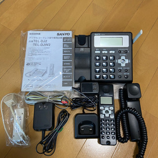 《お話中です》【売ります】電話 親機 子機 セット 付属品、説明書付きの画像