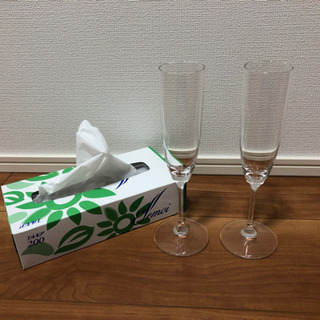 【未使用】シャンパングラス　ペア　BIEDELの画像