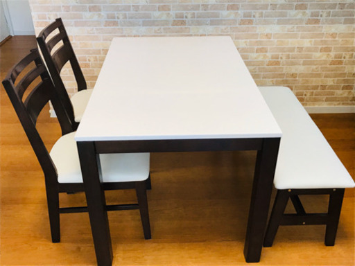 売れました★ダイニングテーブル4点セット9/22まで¥18,000→¥16,000