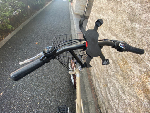 3ヵ月間使用　ミニベロ　自転車　20インチ　カフェラテ