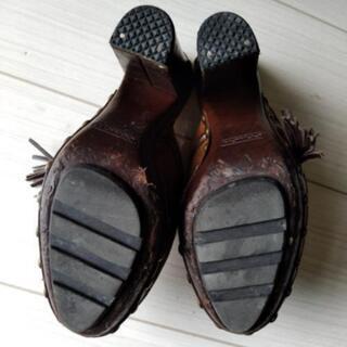 コーチ　ハイヒール　サンダル　本皮　ユーズドの画像