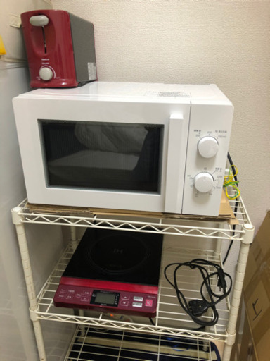電気レンジ　トースター　IH クッキングヒーター　ラック　セット