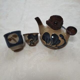 ★中古★　沖縄民芸品　琉球とっくり＆おちょこ各種２個
