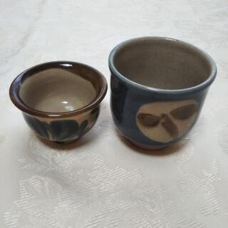 ★中古★　沖縄民芸品　琉球とっくり＆おちょこ各種２個の画像