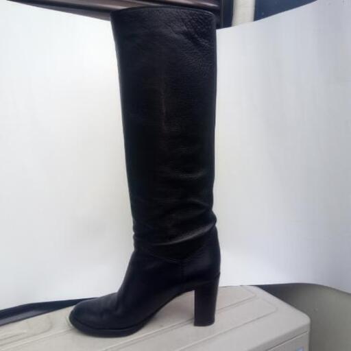 ロングブーツ（L'autre Chose　黒、24～24.5センチ）