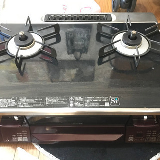 【値下しました】テーブルコンロ　都市ガス用　ココットプレート付