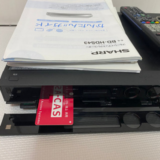 受渡し予定者さん確定しました。SHARP ブルーレイディスクレコーダー　未修理品　0円の画像