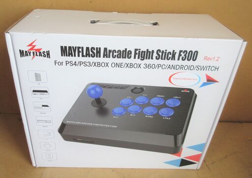 ☆メイフラッシュ Mayflash ジョイスティック F300 Arcade Fight Stick F300 アーケードスティックコントローラー アケコン◆カスタマイズに最適