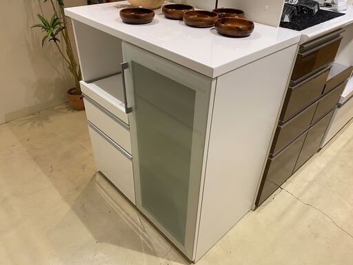 ミドルレンジボード 白 ニトリ 収納棚 中古品