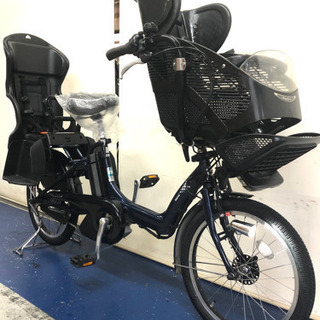 電動自転車　ブリヂストン　アンジェリーノ　20インチ 3人乗り　8ah 紺色 3人乗り用チャイルドシート付きアンジェリーノプティットe -2016
