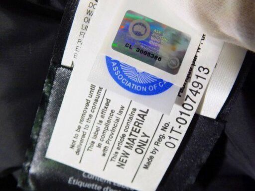 【苫小牧バナナ】CANADA GOOSE/カナダグース メンズ ダウンジャケット RUSSELL/ラッセル サイズS ブラック 230