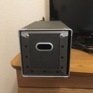 無印　黒　CD収納サイズ　硬質パルプボックス・引出式